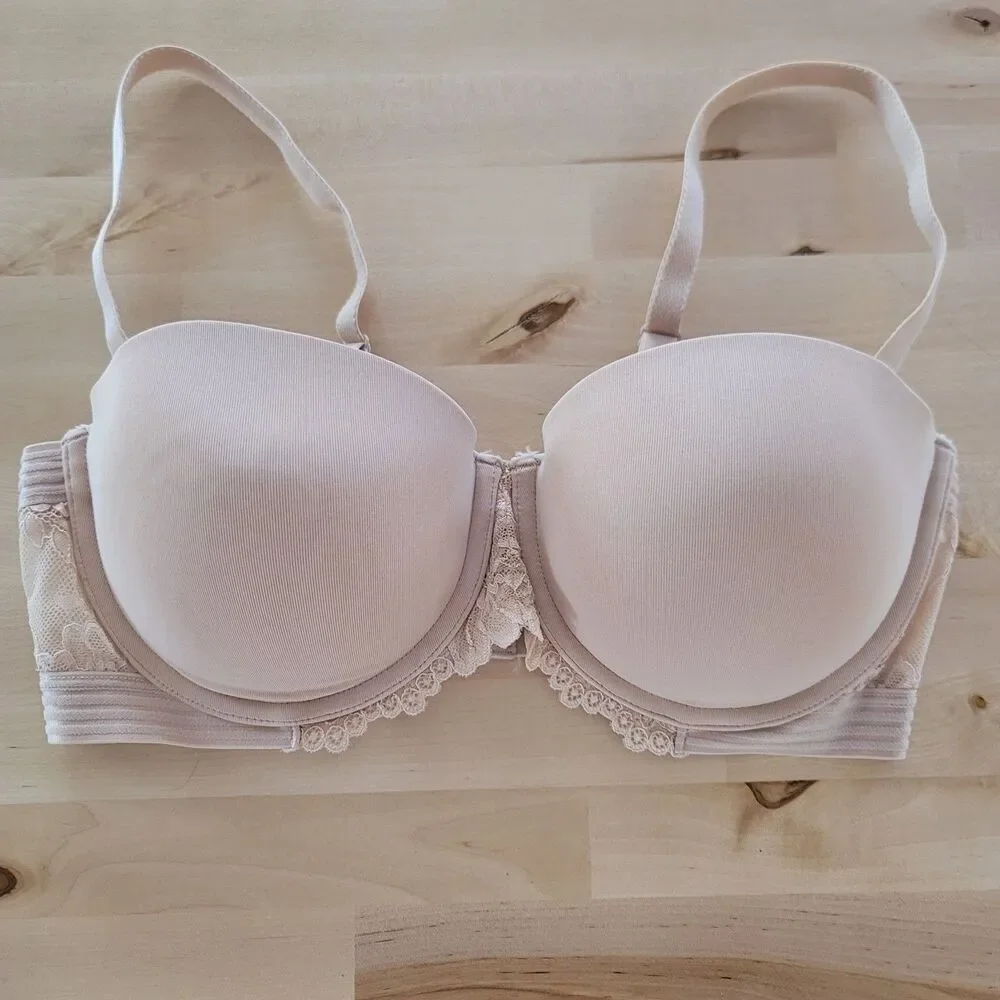 Maidenform Beige Essential Multiway Push Up Bra Sz 38c SE1102 Everyday Comfort